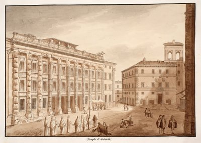 Antonine Temple, 1833 by Agostino Tofanelli